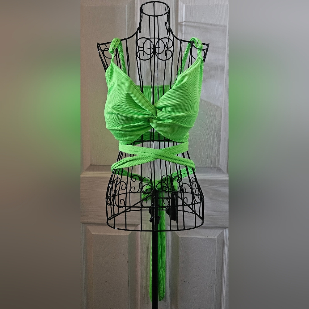 Textured Wrap Around Bikini